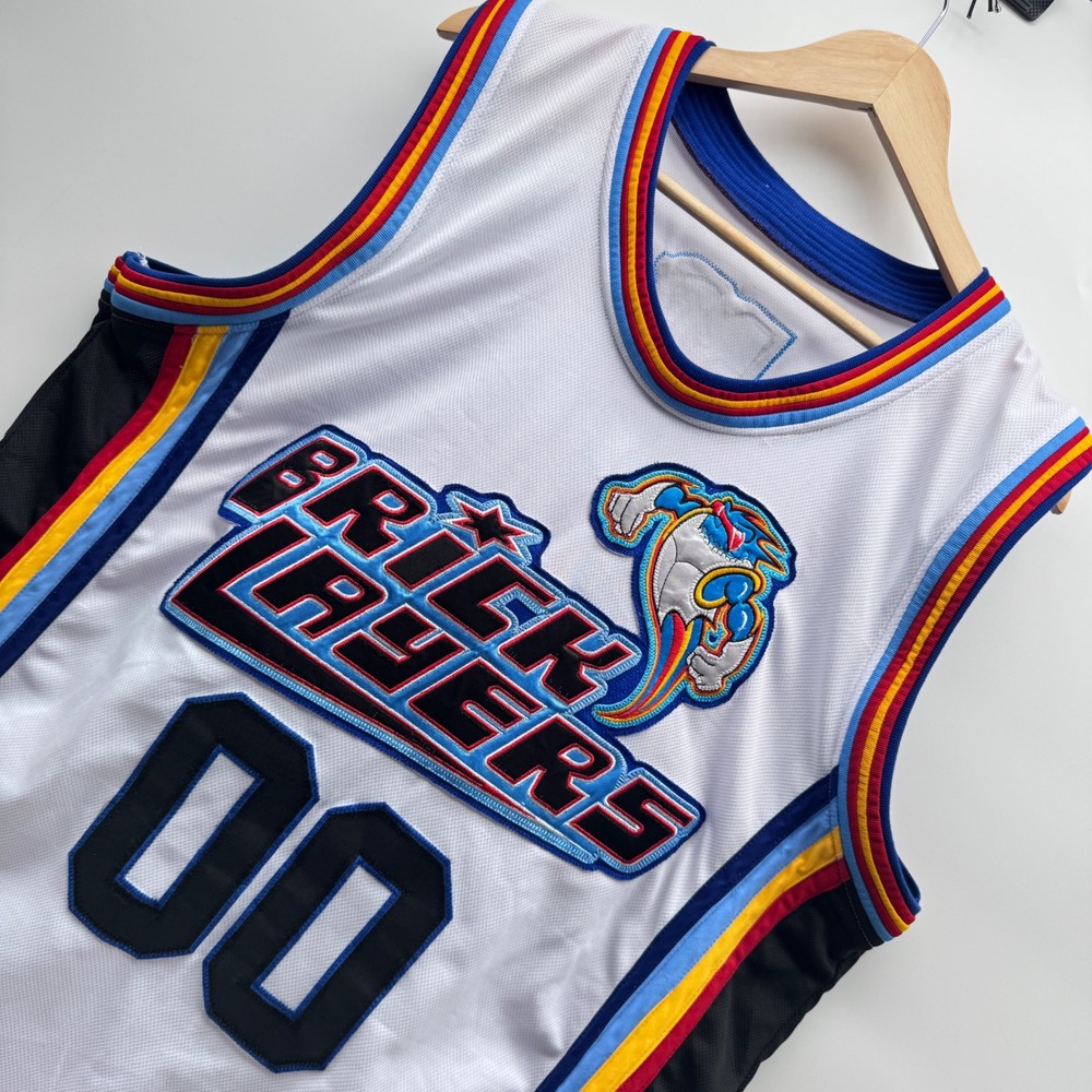 MTV Jersey Mens XL White Rock N Jock Brick Layers Cortese 00 retro pop culture